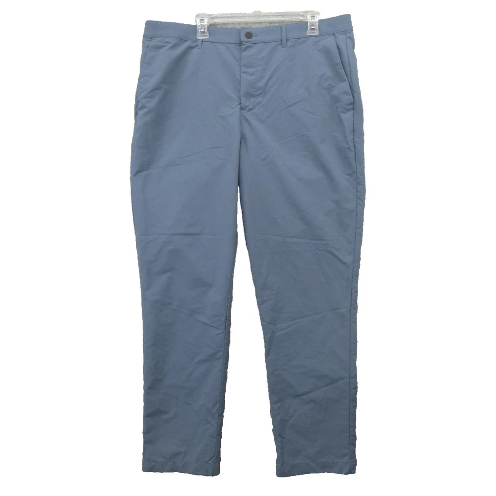 Banana Republic Pants Mens 40x31 Blue Gray Performance Golf Flat Front